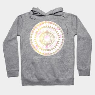 Geometric Gold/Pink Spiral Hoodie